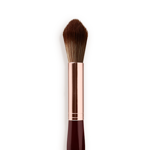 Puder- OCH SKULPTURBORSTE I ROSÉGULD OCH NATTKRIMSON